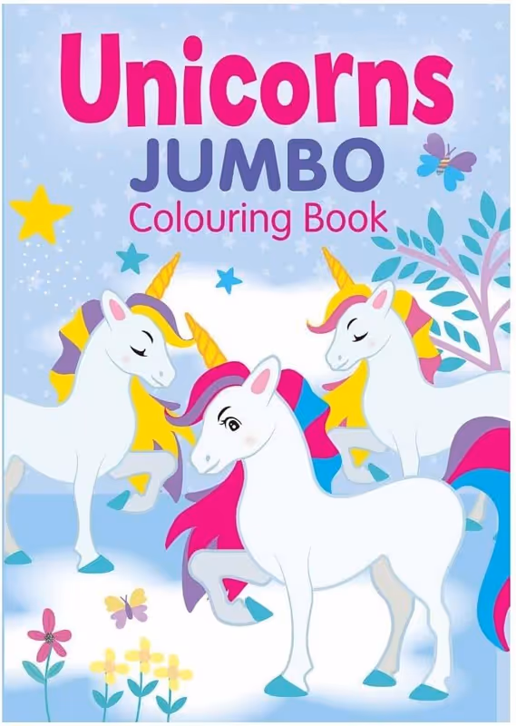 Unicorns Jumbo Colouring Book