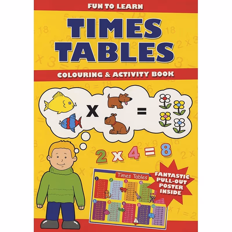 Time Tables Colouring & Activity Books 