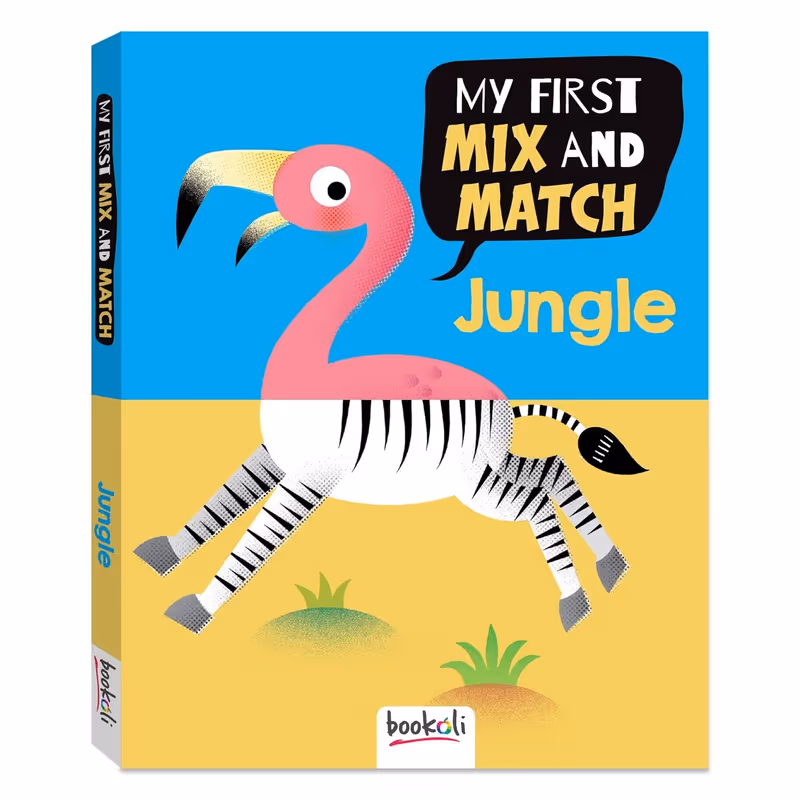 My First Mix and Match Jungle Board book 