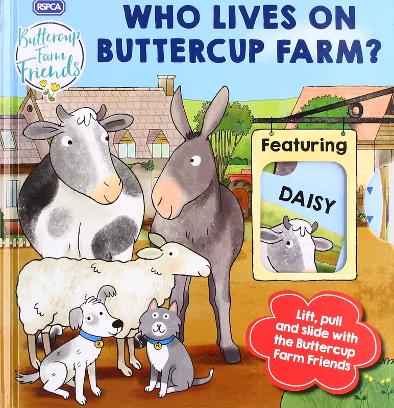 RSPCA Buttercup Farm Friends: Who Lives on Buttercup Farm? (Novelty Board)