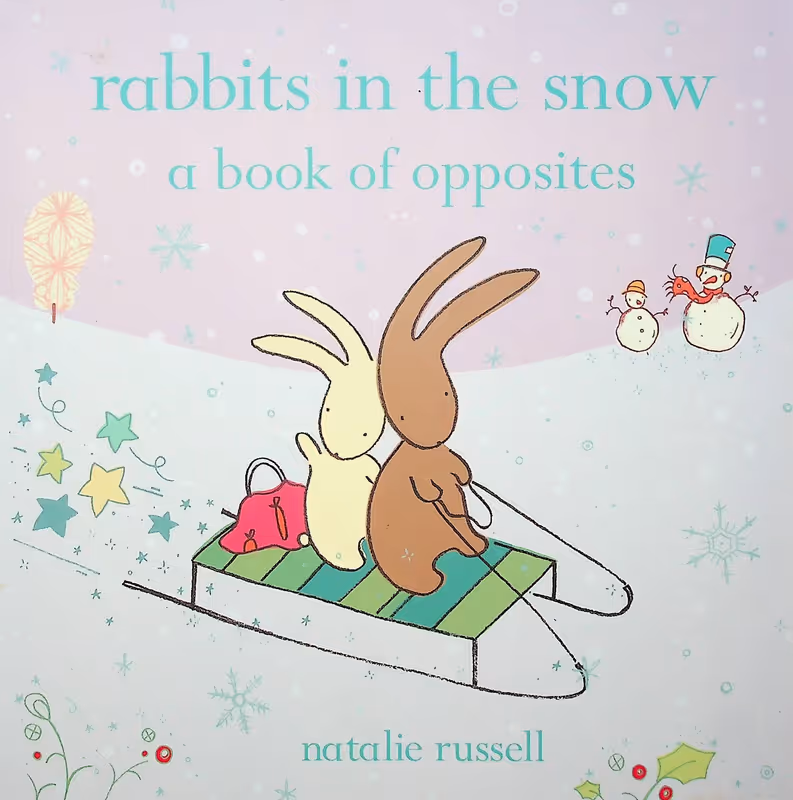 Rabbits in the Snow - A book of opposites